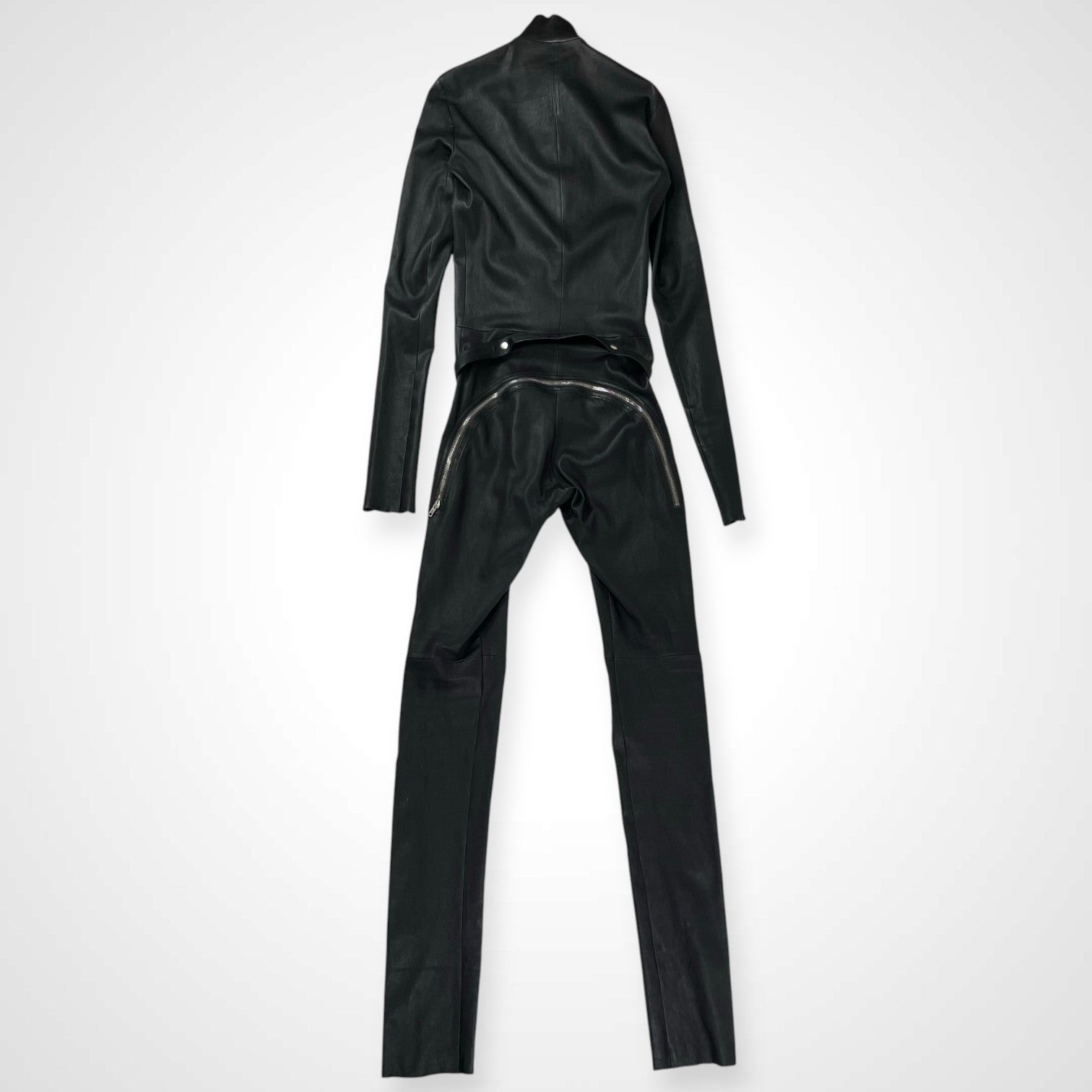 Rick Owens リックオウエンス / tight gary leather flight suits レザージャンプスーツ RR02A5550-LS SIZE:48