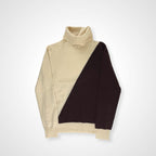 Gianangeli Knitwear Factory ジャンアンジェリ・ニットウェア・ファクトリー / カシミヤタートルネックニット 2トーン SIZE:42