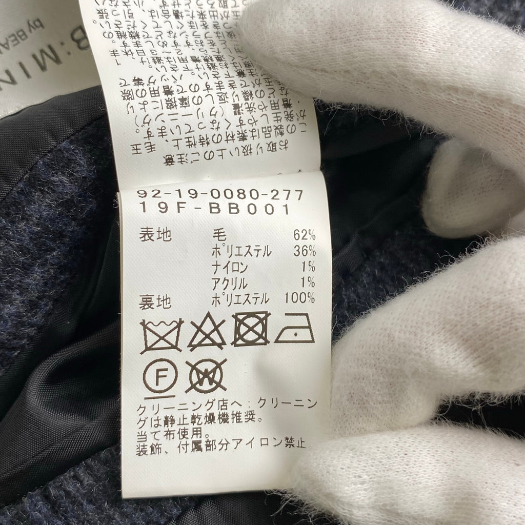 B:MING by BEAMS ビーミング バイ ビームス / タスマニアチェスターコート グレー 参考定価：26,000+tax SIZE:M