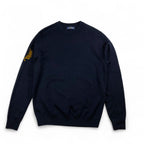 FRED PERRY フレッドペリー / スリーブロゴ ジャガードロゴニット SIZE:M