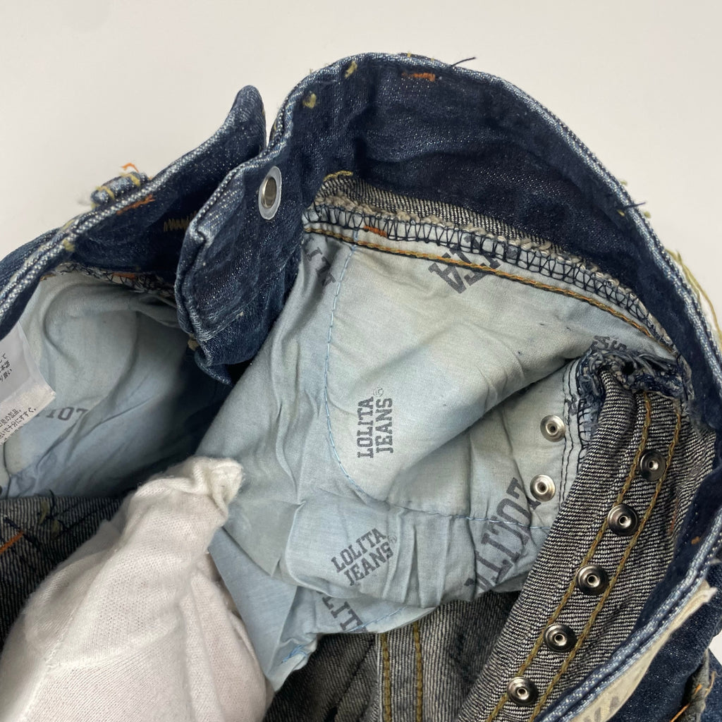 LOLITA JEANS ロリータジーンズ / Y2Kスタッズフレアデニムパンツ SIZE:24