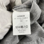 ULTERIOR アルテリア / DRY FEEL SILKY TERRY SWEAT PANTS グレー 参考定価：27,500+tax SIZE:4
