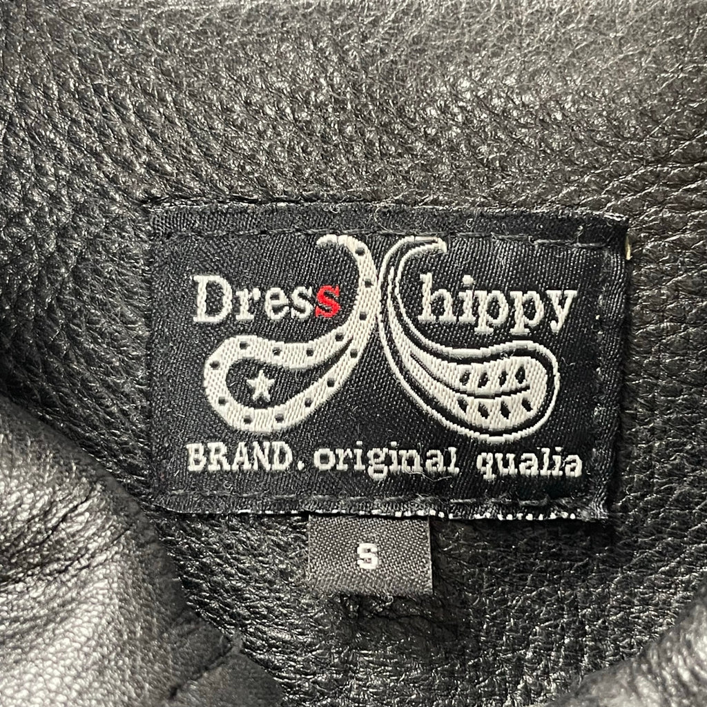 Dress hippy ドレスヒッピー / Leather Pea Coat ダブルブレストレザージャケット 参考定価：65,000程度 SIZE:S