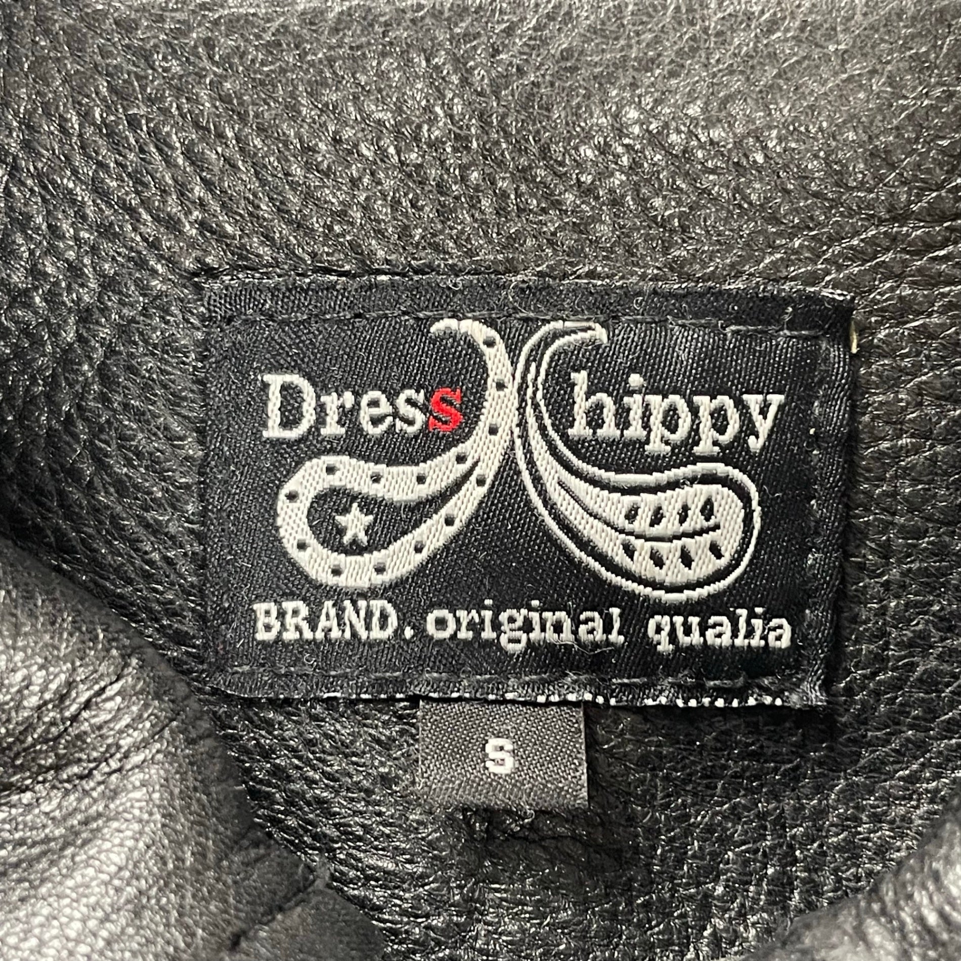 Dress hippy ドレスヒッピー / Leather Pea Coat ダブルブレストレザージャケット 参考定価：65,000程度 SIZE:S