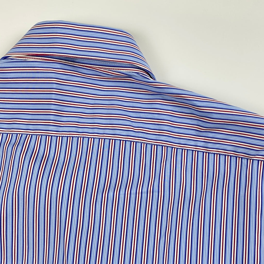 BARBA バルバ / ストライプ ドレスシャツ SIZE:39 15 1/2