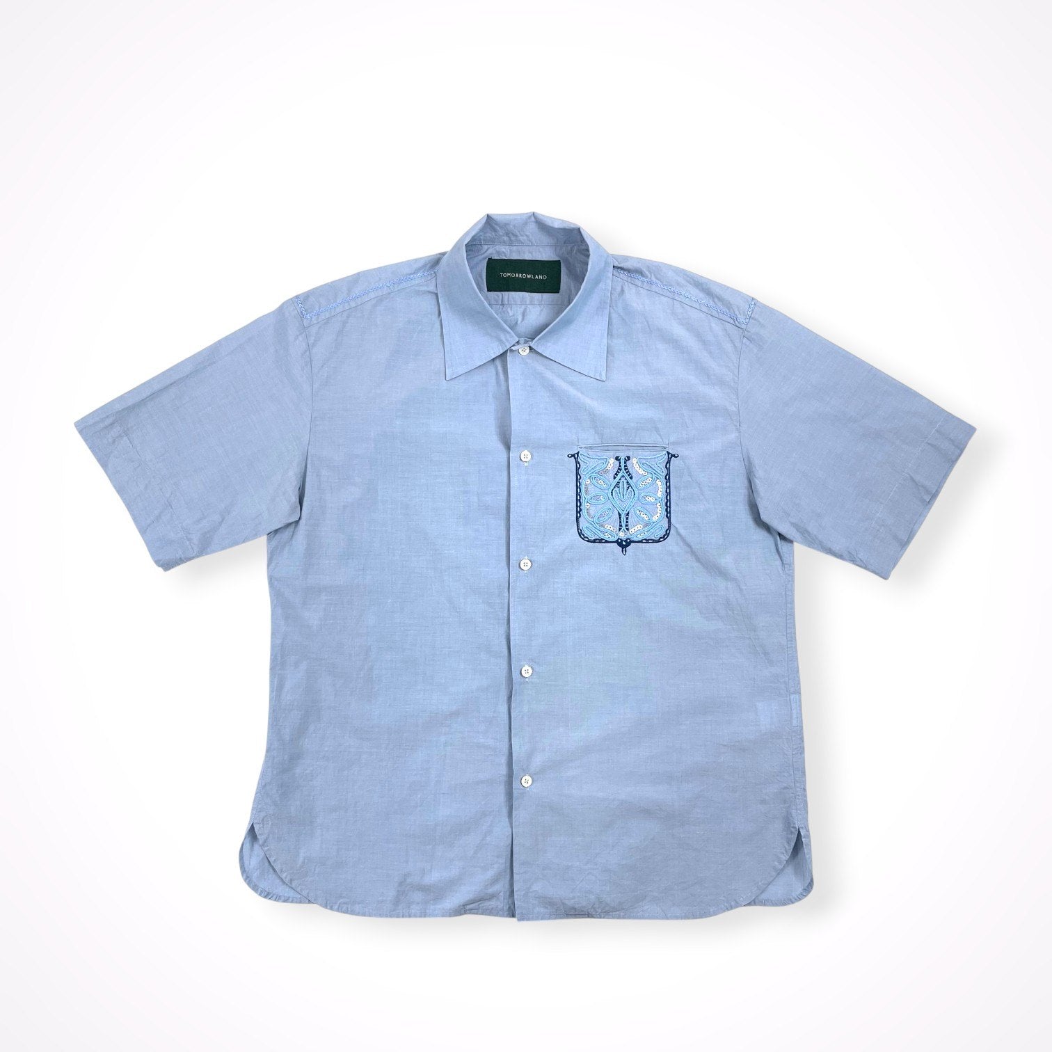 TOMORROWLAND / エンブロイダリーシャツ 参考定価：25,000程度 SIZE:48