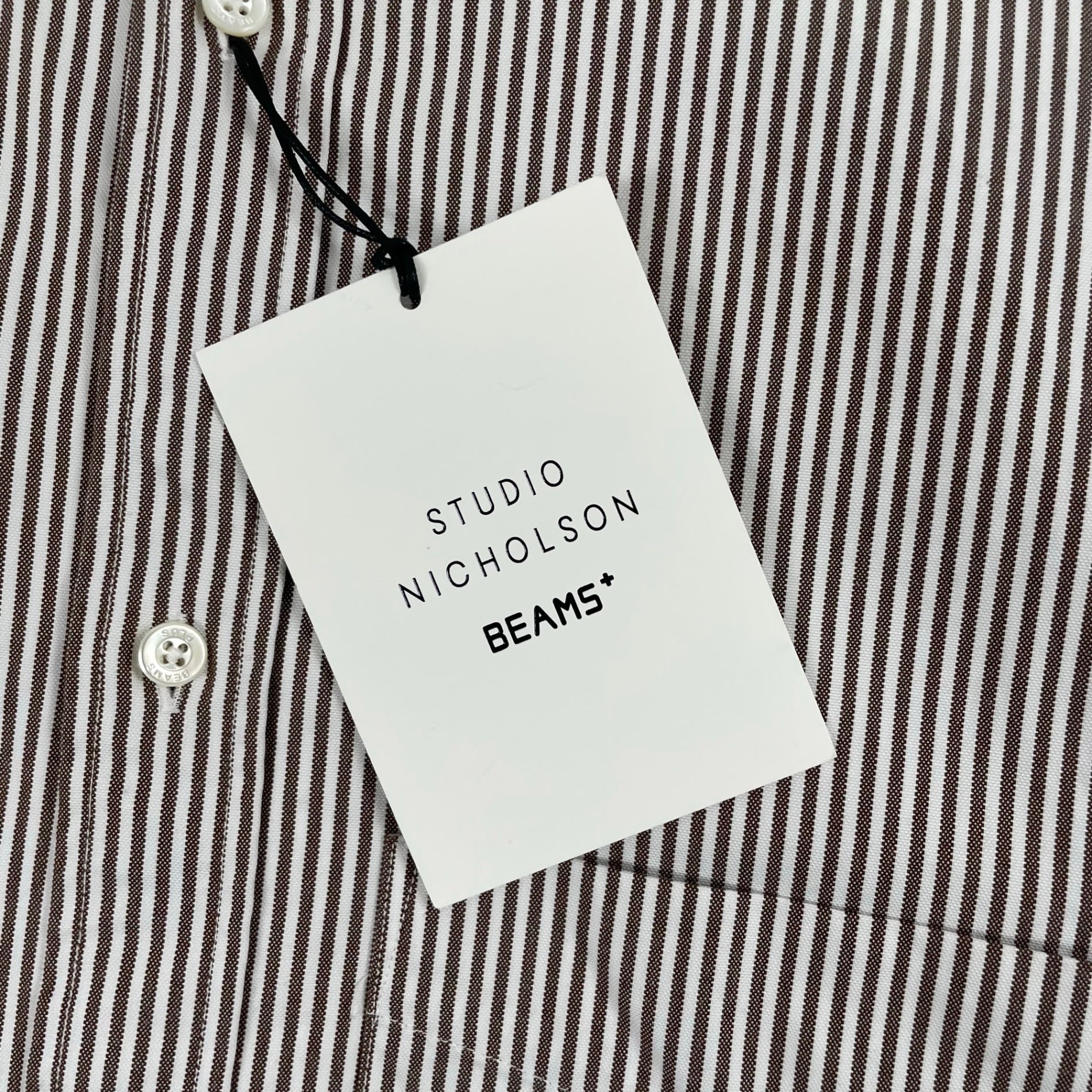 STUDIO NICHOLSON × BEAMS PLUS スタジオ ニコルソン ビームスプラス / LISA OXFORD SHIRT タグ付 参考定価：35,000+tax SIZE:M