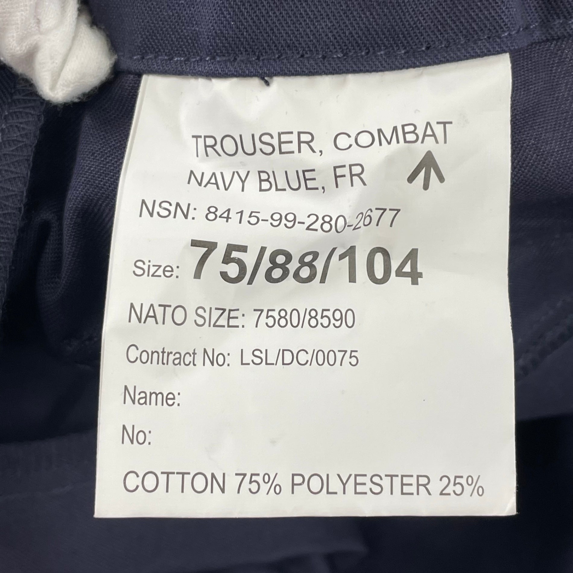 ROYAL NAVY / コンバットトラウザー SIZE:75/88/104(L程度)