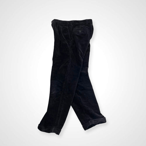 OLD GAP オールドギャップ / 00s 太畝コーデュロイ2タックワイドパンツ ブラック SIZE:31/32