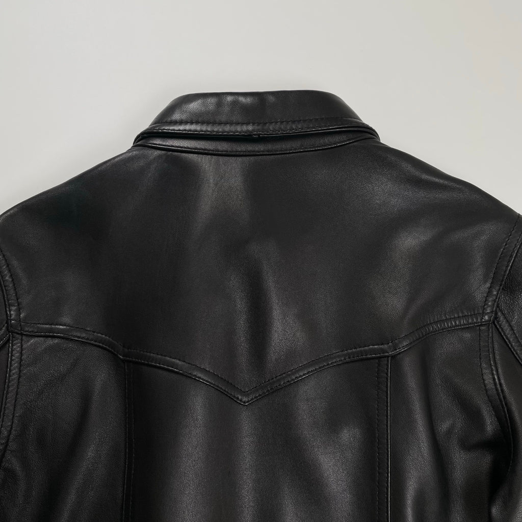 NEUTRAL INFINITY ニュートラルインフィニティ JACKROSE ジャックローズ / レザートラッカージャケット ブラック 参考定価：40,000程度 SIZE:M