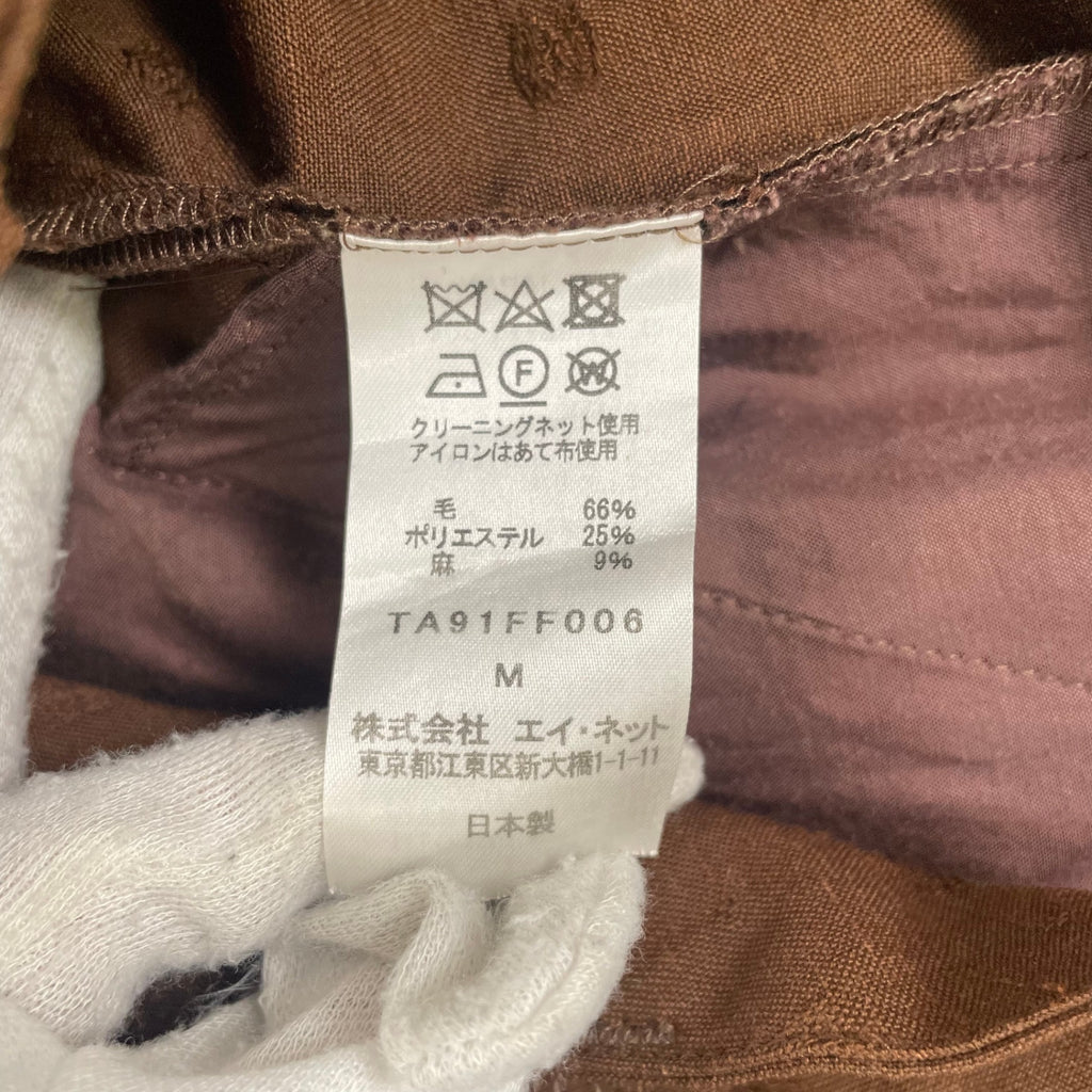 tac:tac / リネンMIX2タックパンツ Im here エイネット SIZE:M