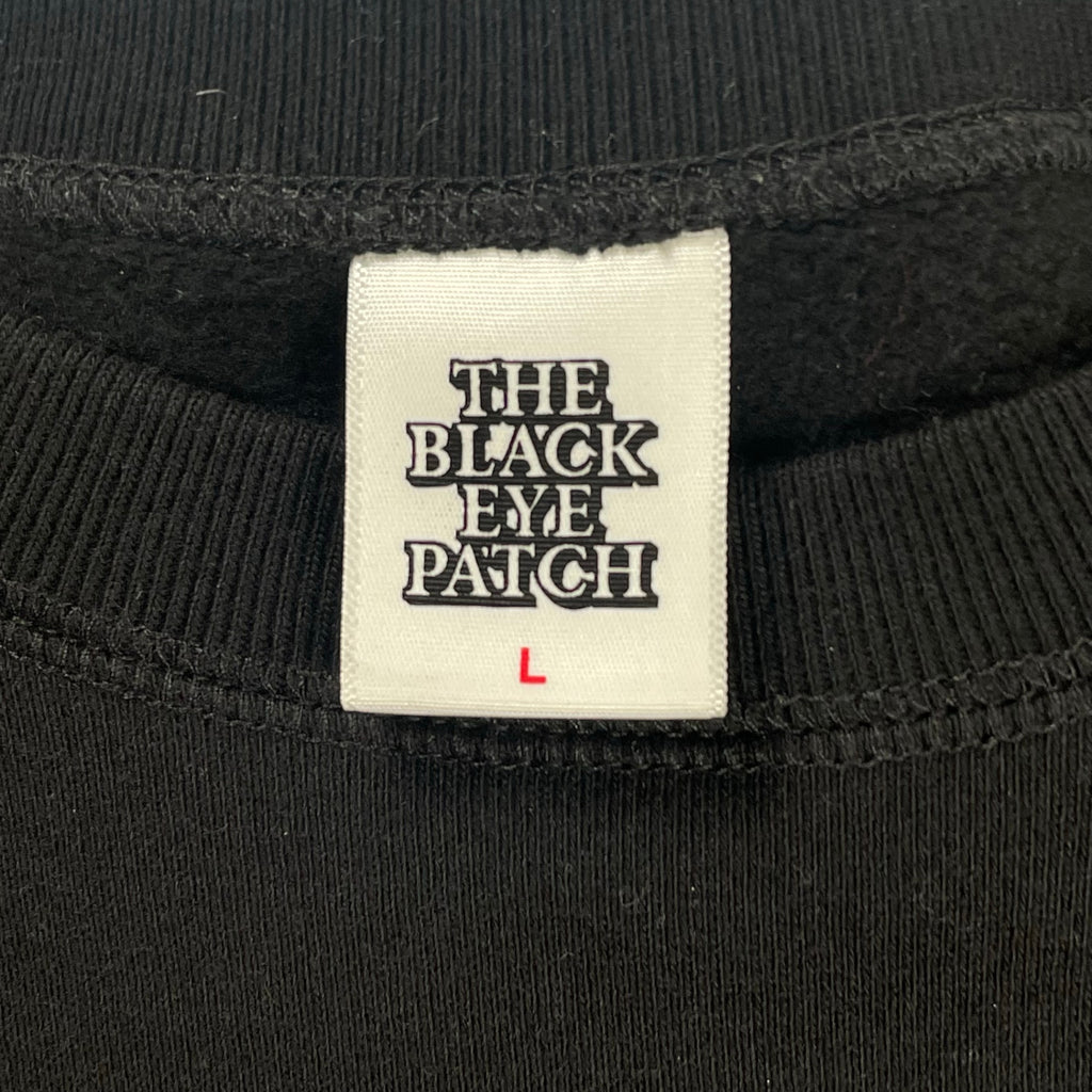 BLACK EYE PATCH ブラックアイパッチ / HANDLE WITH CARE CREW SWEAT LHP限定 極美品 SIZE:L