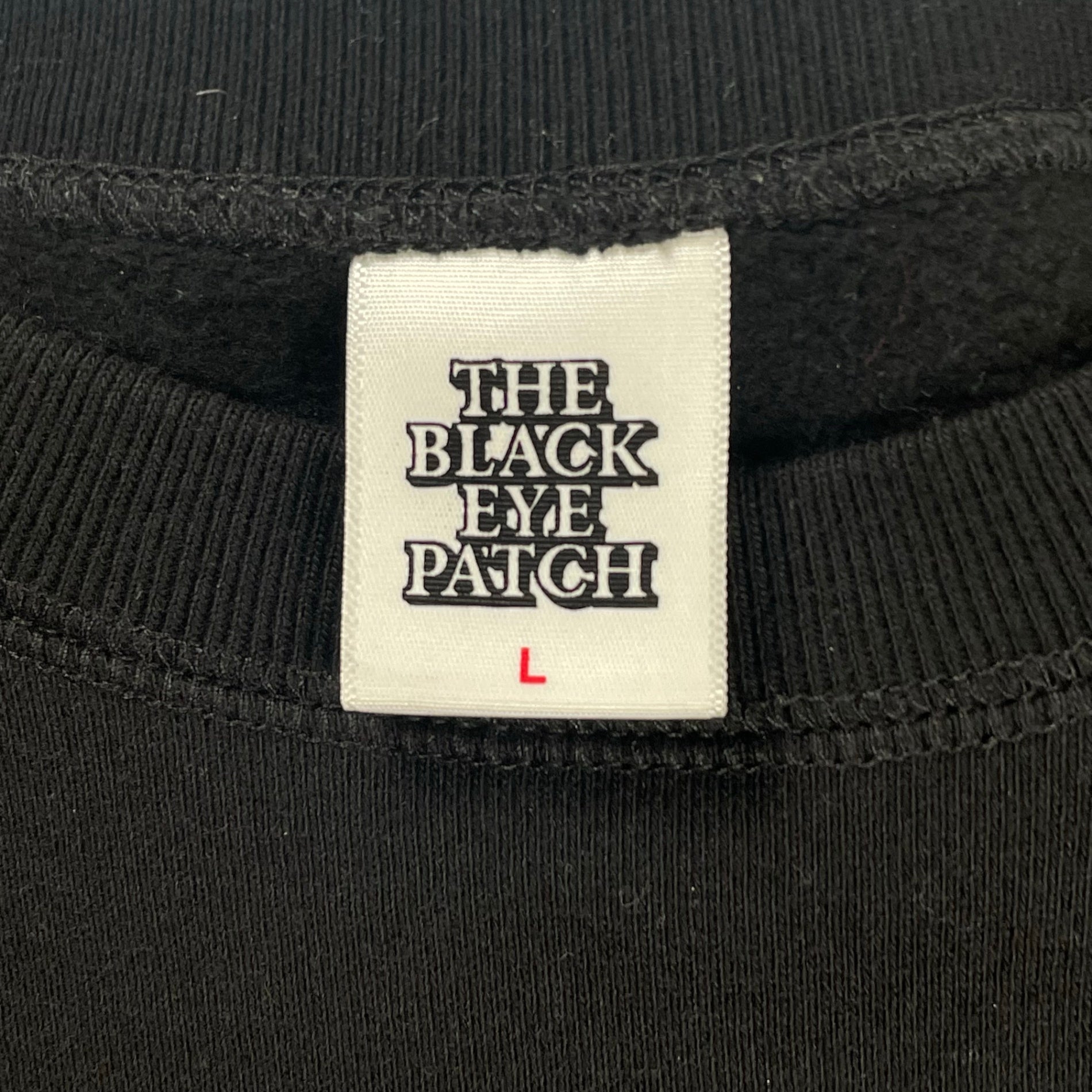 BLACK EYE PATCH ブラックアイパッチ / HANDLE WITH CARE CREW SWEAT LHP限定 極美品 SIZE:L