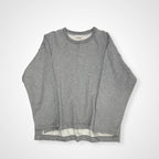 WELLDER ウェルダー / Flutter Tail Buck Side Tucked Crewneck グレー 参考定価：16,000+tax SIZE:3