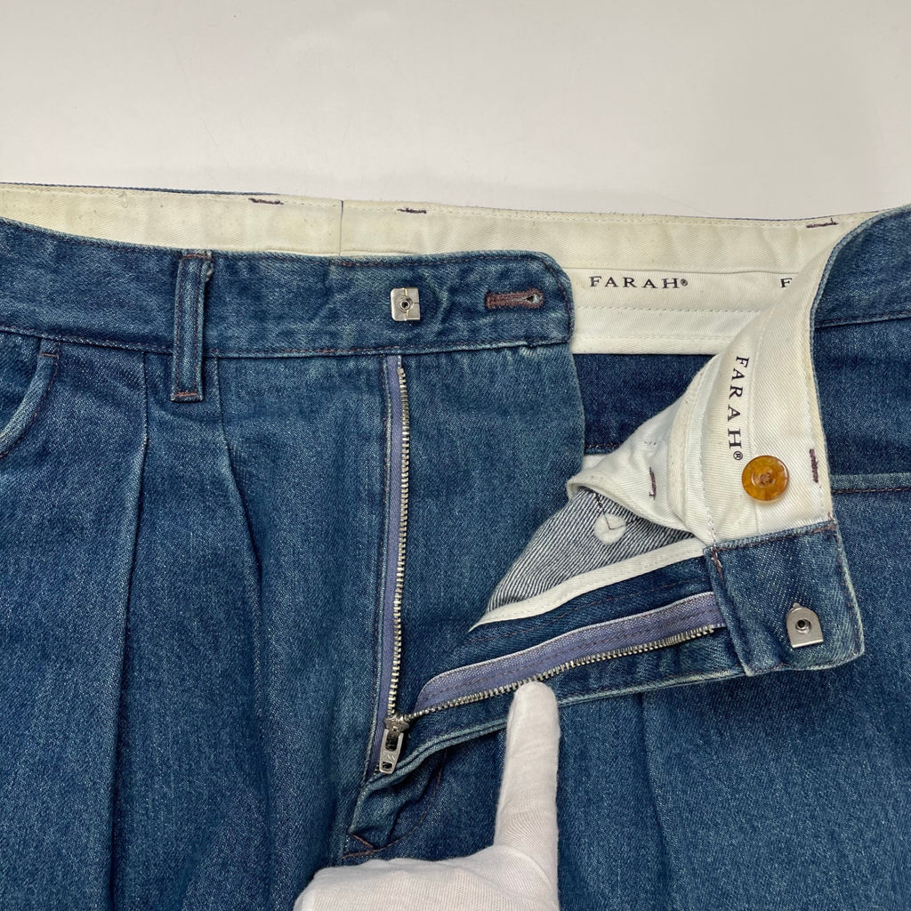 FARAH / 2タックワイドテーパード デニムパンツ 参考定価：18,000+tax SIZE：34