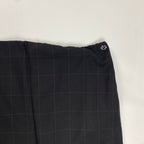collection PRIVEE? コレクション プリヴェ / アシンメトリー ラップスカート チェック柄 ブラック 参考定価：45,000程度 SIZE：40(W73-75)