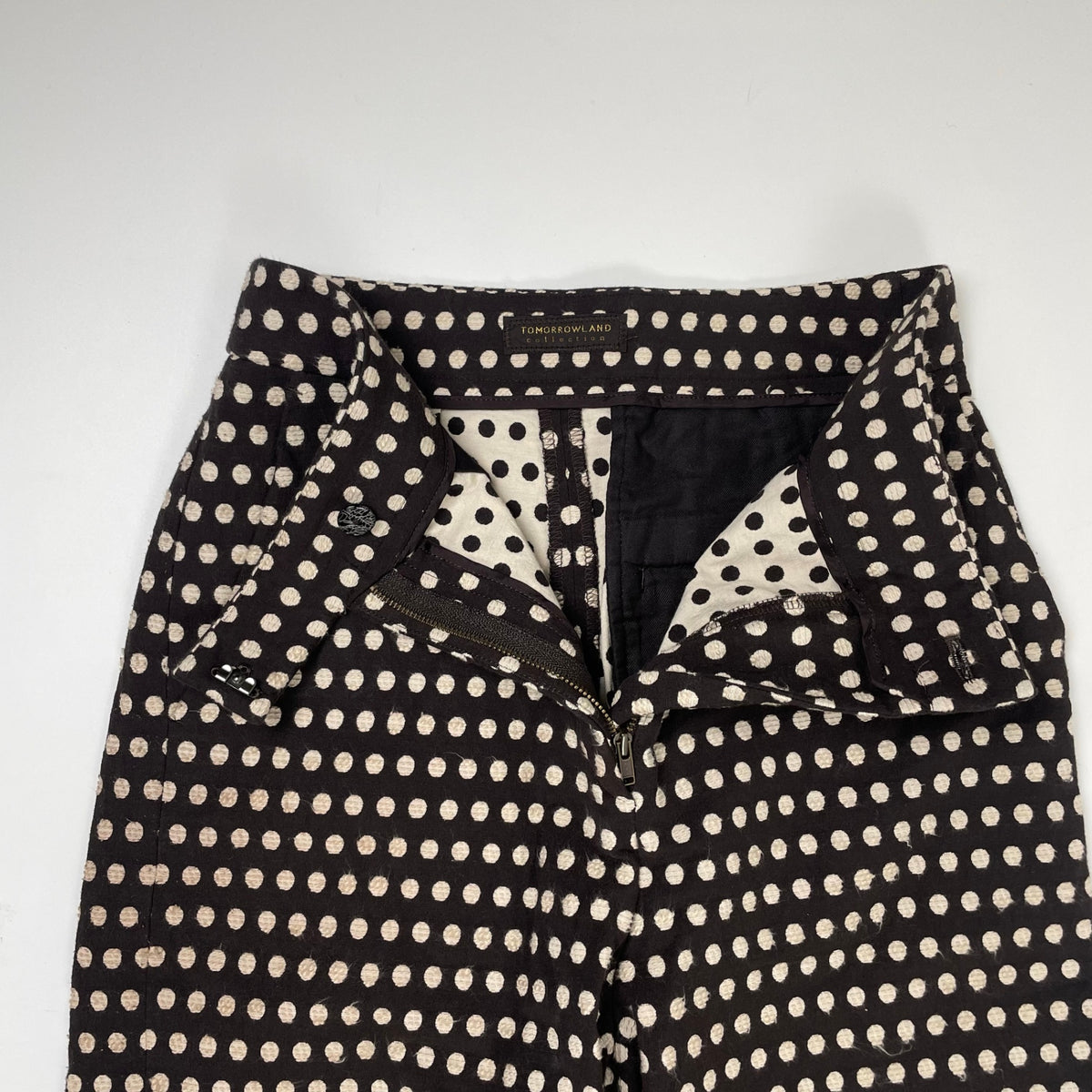 TOMORROWLAND collection / スラブドット セミワイドパンツ 25年 参考定価：24,000+tax SIZE:32