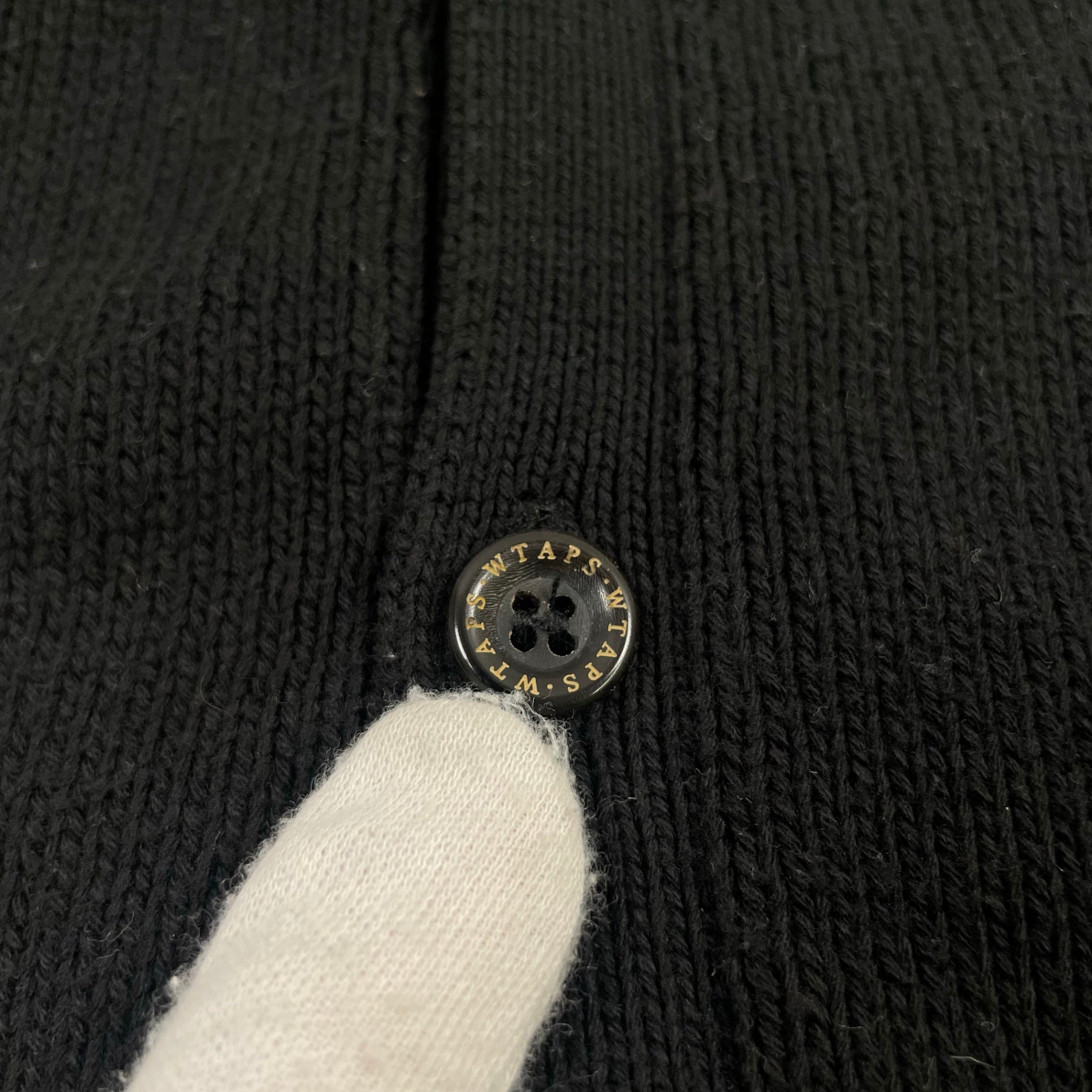 WTAPS ダブルタップス / オールドVネックニットベスト ブラック SIZE:1