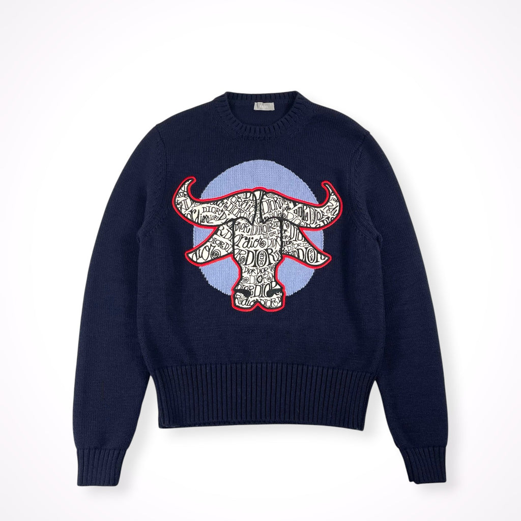 DIOR HOMME × Stussy / コラボ DIOR AND SHAWN BULL Sweater SIZE:S