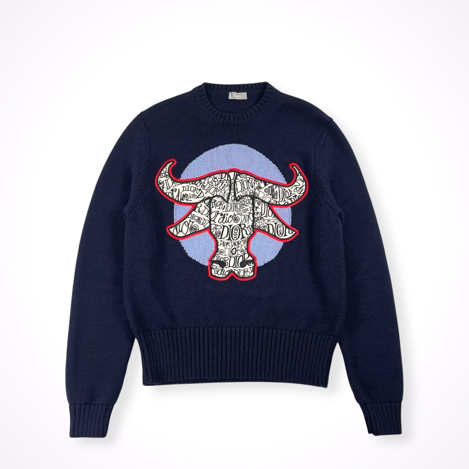 DIOR HOMME × Stussy / コラボ DIOR AND SHAWN BULL Sweater SIZE:S