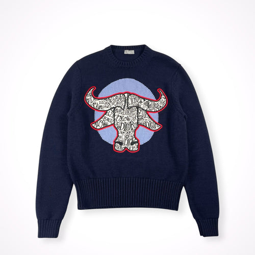 DIOR HOMME × Stussy / コラボ DIOR AND SHAWN BULL Sweater SIZE:S