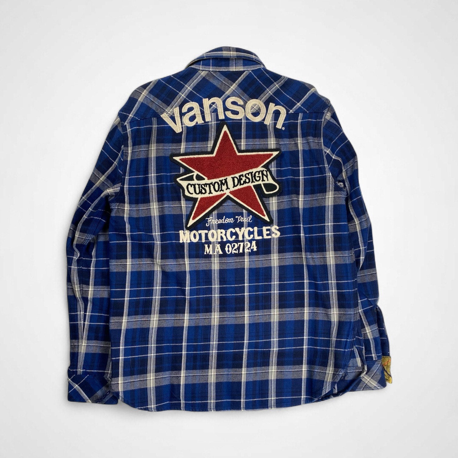 vanson バンソン / ネルシャツ モーターサイクル コットン100％ 参考定価：13,800+tax SIZE:L