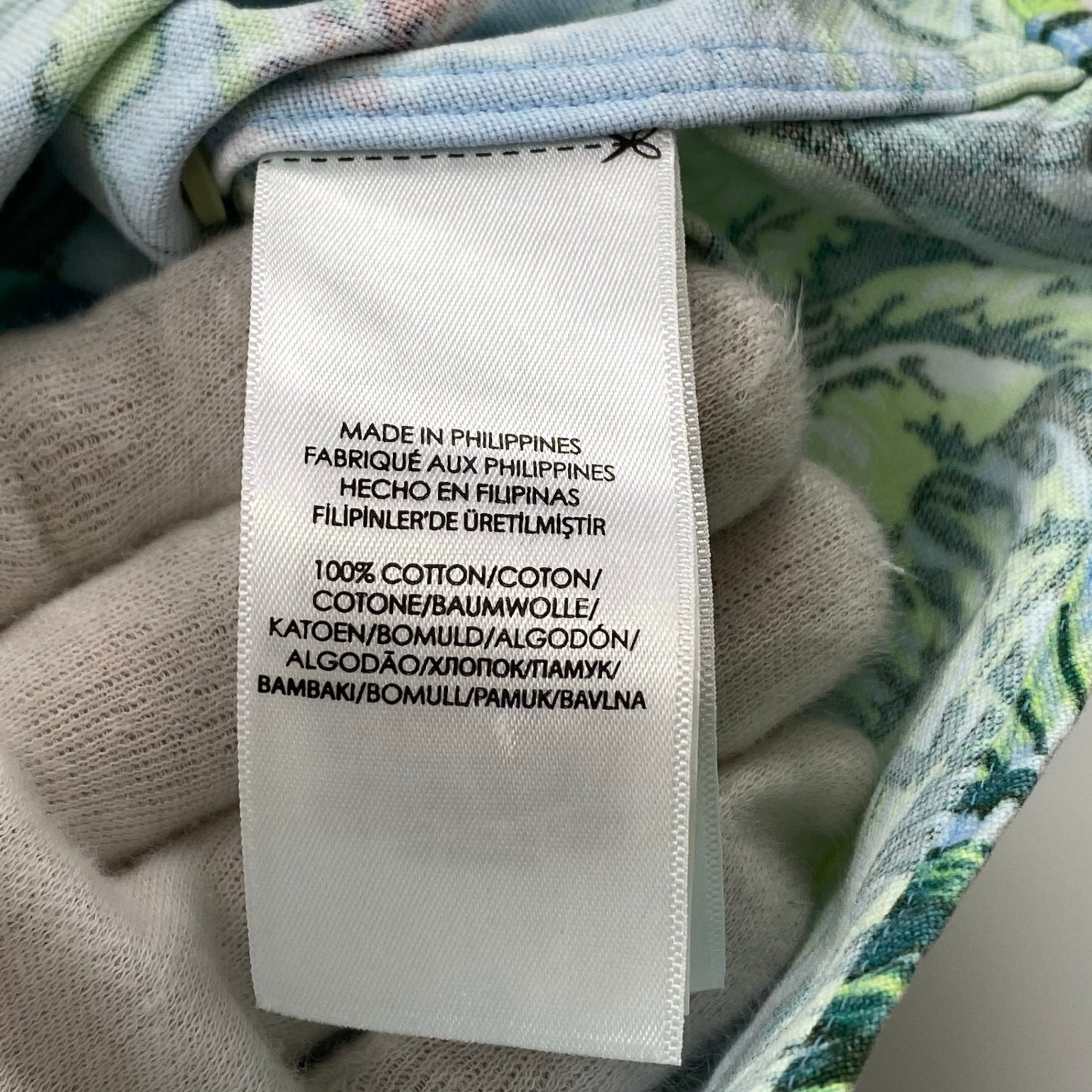 RALPH LAUREN ラルフローレン / ボタニカル アロハシャツ ボタンダウン コットン100％ SLIM FIT SIZE：XL