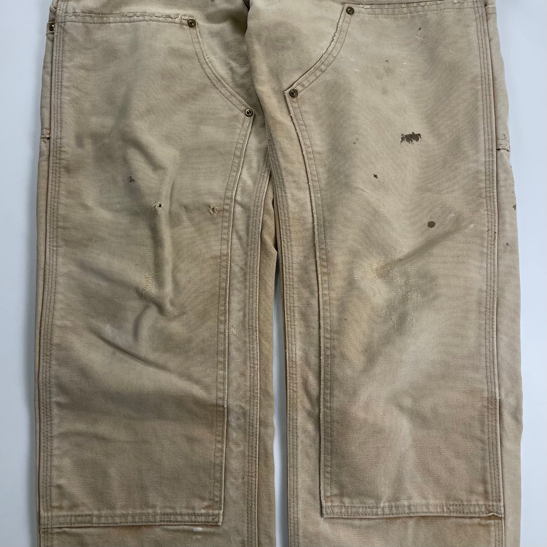 carhartt カーハート / 00s ダブルニー ダックパンツ USA製 Helmets to Hardhats 襤褸 SIZE：W78