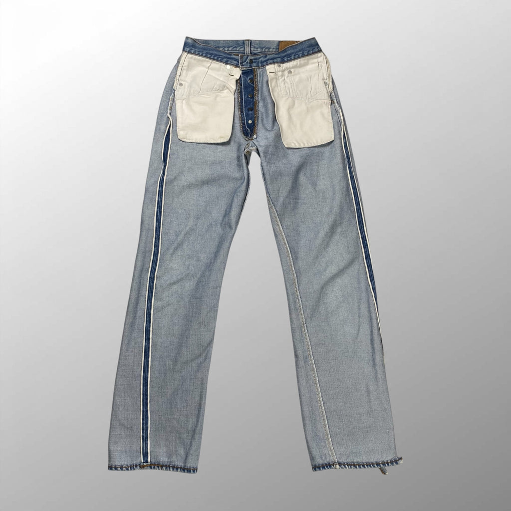 Levi's リーバイス / 赤耳 セルビッジ デニムパンツ エルパソ工場 黒カン SIZE：W74