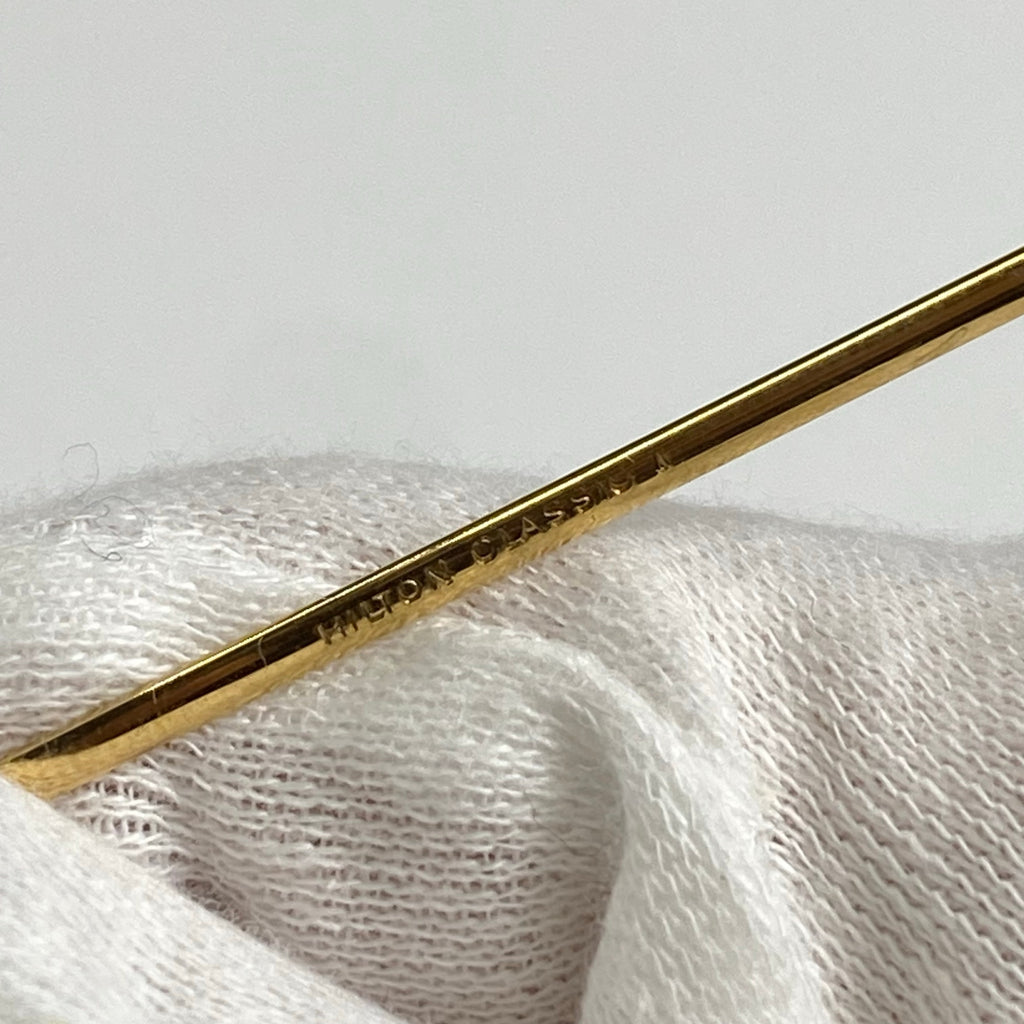 デッドストック 70s Hilton Classic / セル巻 パント型 デモレンズ入り 14K RG Chestnutカラー