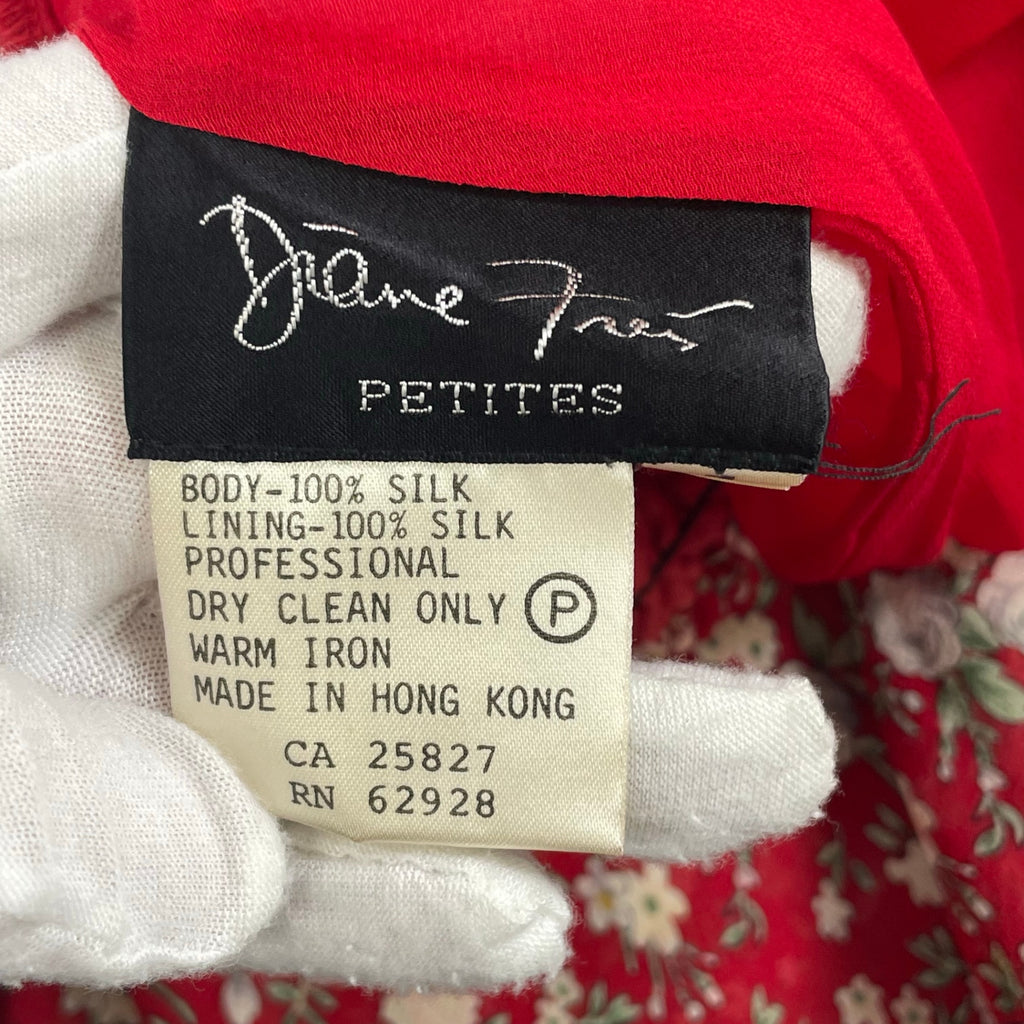 Diane Freis PETITES / 8-90s ヴィンテージシルクセットアップ SIZE:1