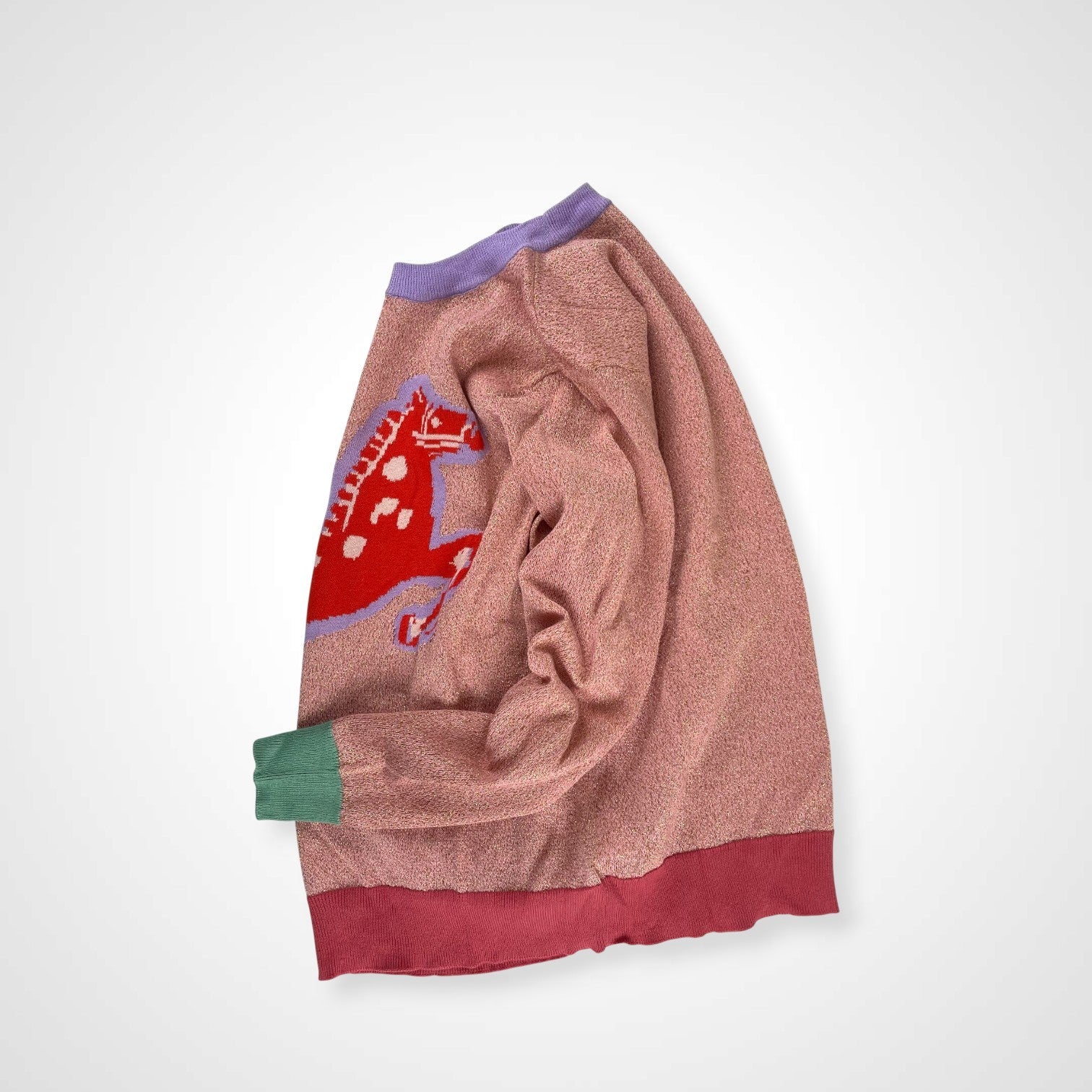 STELLA McCARTNEY ステラマッカートニー / ラメニット-horse- 参考定価：28,000程度 SIZE:14Year(レディースS-M)