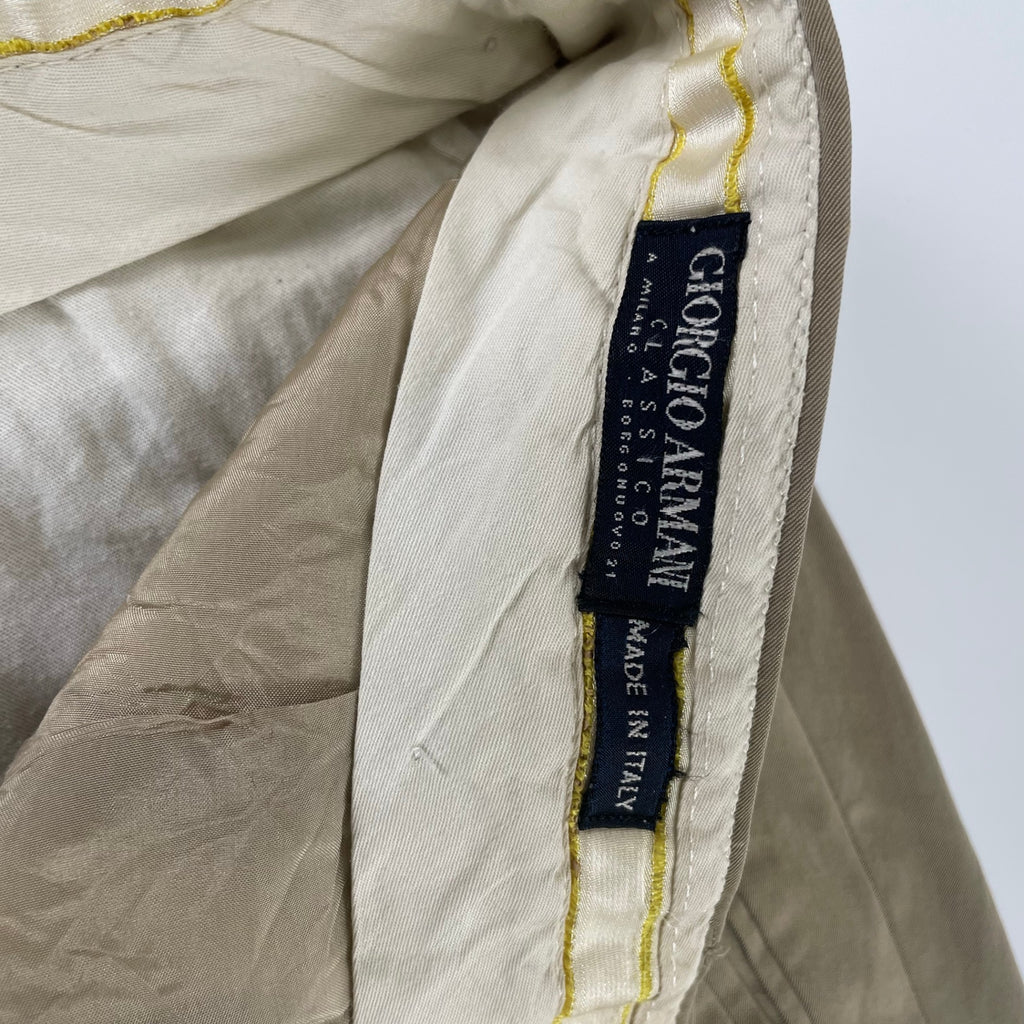 GIORGIO ARMANI ジョルジオアルマーニ / 80s BORGO21 ヴィンテージ ギャバジンスラックス SIZE:W90