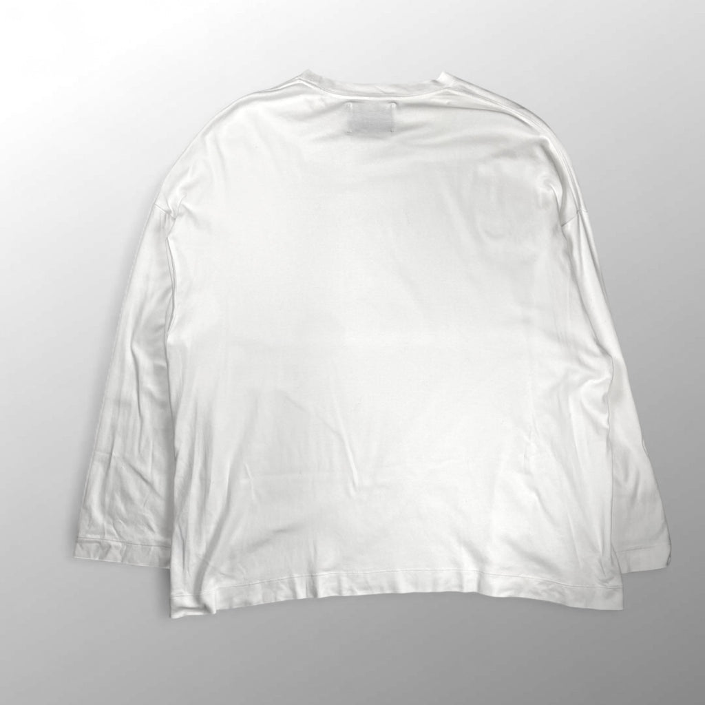MAISON SPECIAL メゾンスペシャル / LOTUSウルトラファインスムースプライムオーバーロングカットソー ホワイト SIZE：46(L程度)