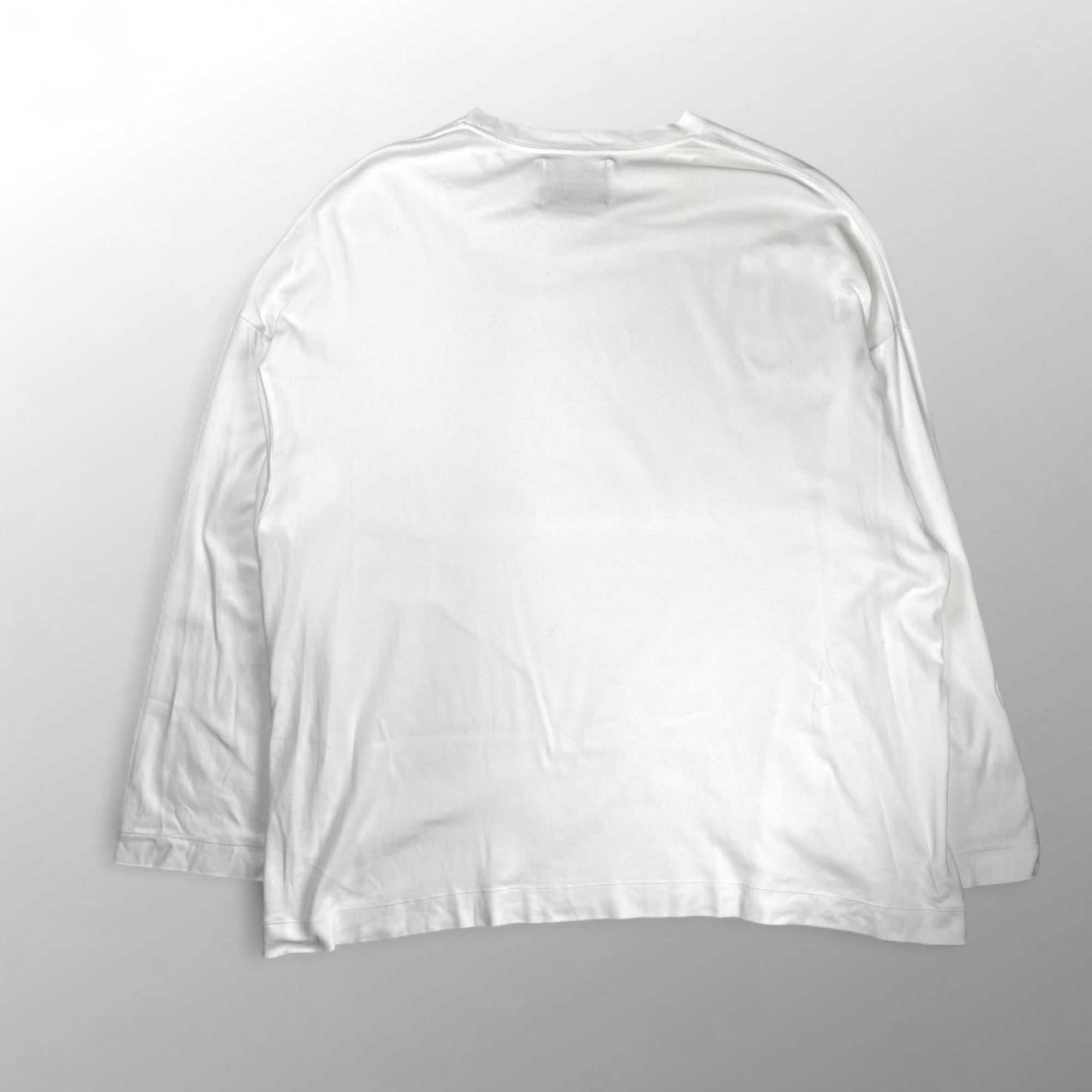 MAISON SPECIAL メゾンスペシャル / LOTUSウルトラファインスムースプライムオーバーロングカットソー ホワイト SIZE：46(L程度)