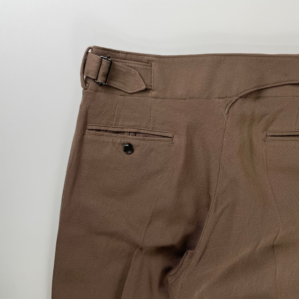 YOKE ヨーク / 2TUCK WIDE GURKHA TROUSERS ブラウン 参考定価：30,000+tax  SIZE:3