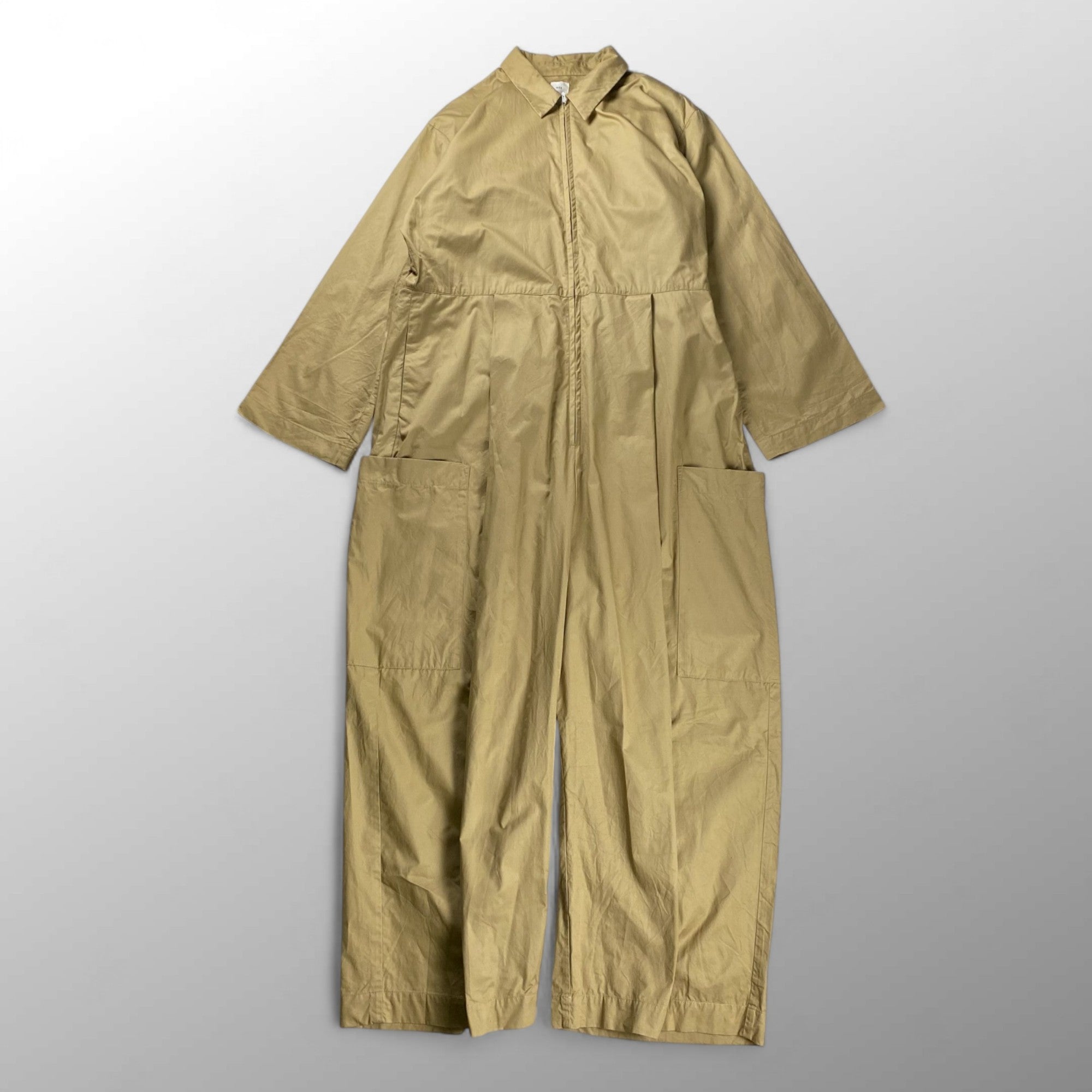 oll × FRAMeWORK オール フレームワーク / JUMPSUIT ジャンプスーツ ベージュ 参考定価：22,000+tax SIZE:02