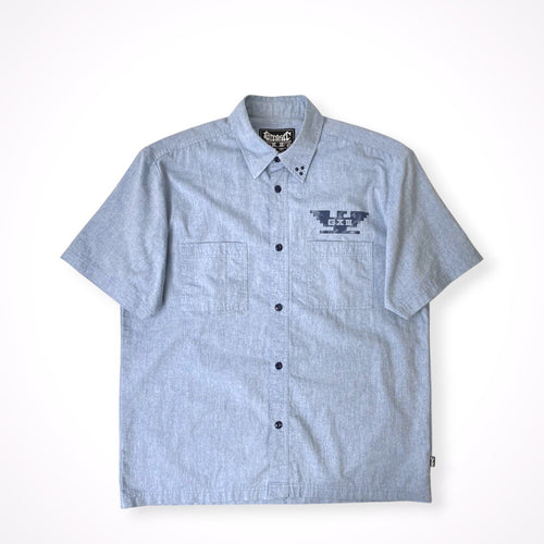 GREASER / シャンブレーワークシャツ 参考定価：11,000程度 SIZE:XL