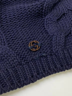 GUCCI グッチ / ニット帽 インターロッキング ウール100％ SIZE：L