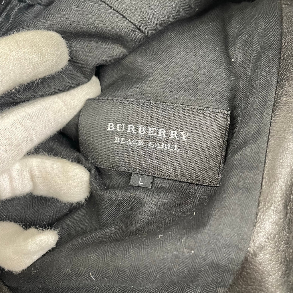 BURBERRY BLACK LABEL バーバリーブラックレーベル / シングルレザーライダースジャケット LUXURY COLLECTION SIZE:L