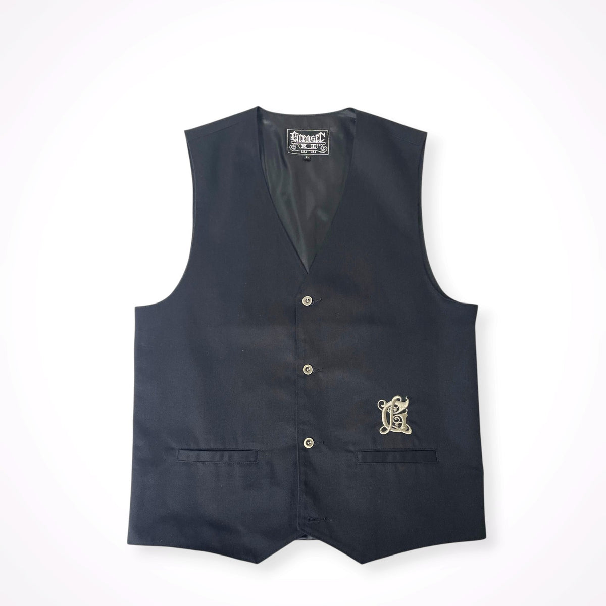 GREASER / 刺繍ロゴツイルベスト 参考定価：15,000程度 SIZE:L