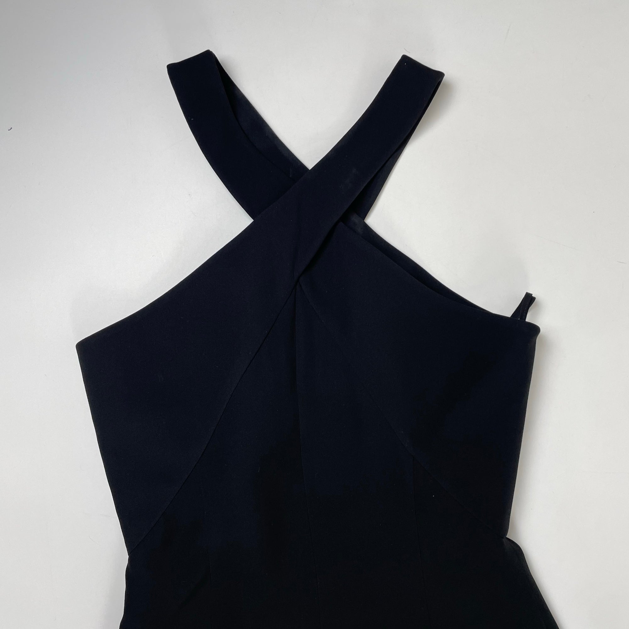GIORGIO ARMANI / シルククロスホルターネックドレス 参考定価：600,000程度 BORGO21製