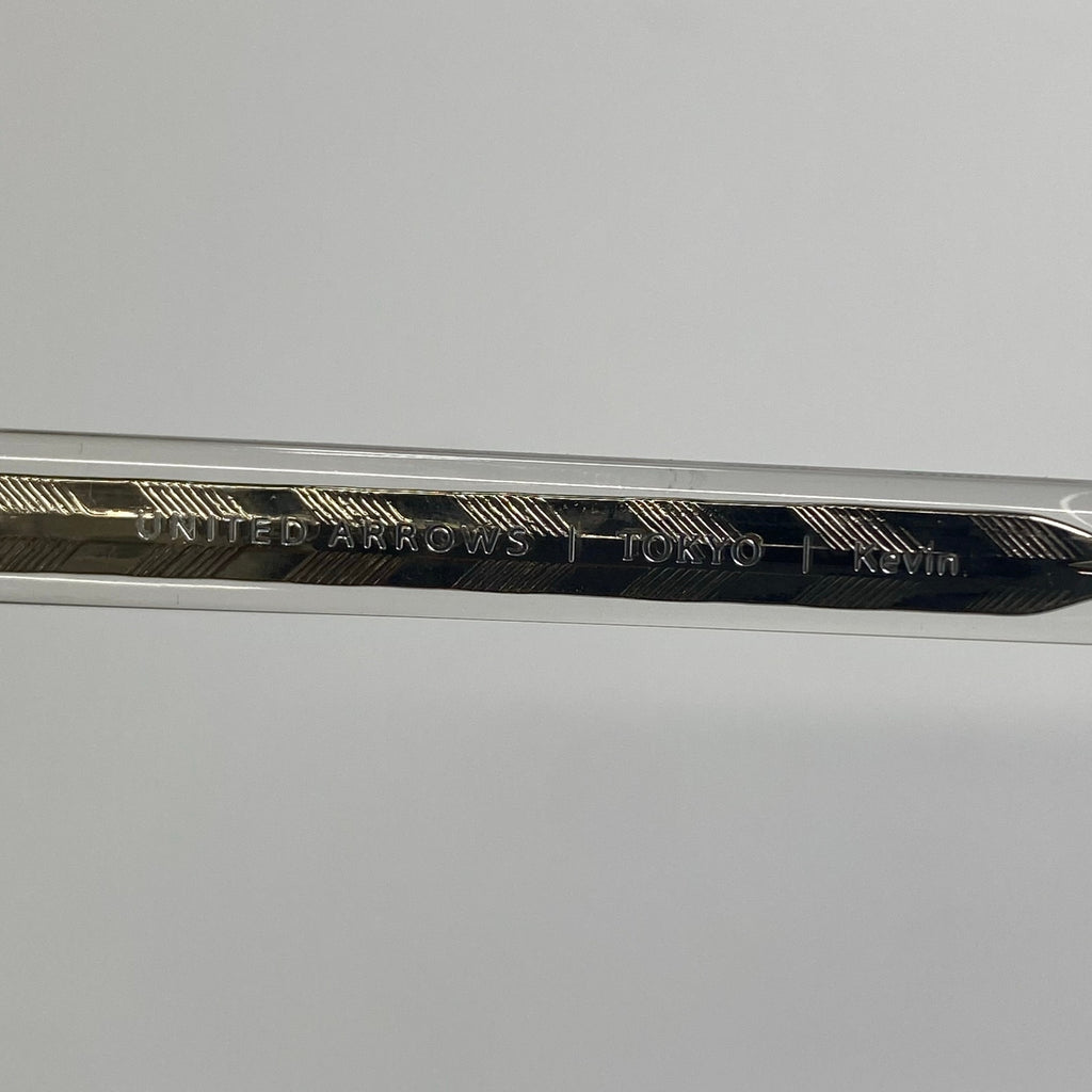 金子眼鏡 × UNITED ARROWS / パント型 KEVIN クリア 度なしクリアレンズ入