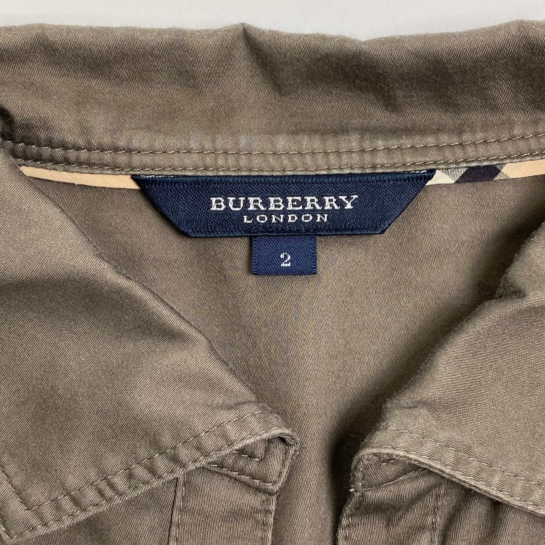 BURBERRY LONDON バーバリー ロンドン / ギミック プルオーバーシャツ カットソー ブラウン SIZE:2(M程度)