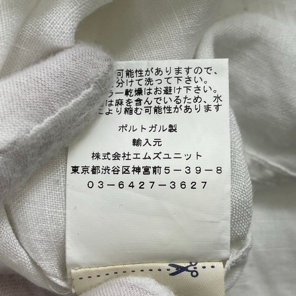 R95TH / マチ付リネンシャツ 参考定価：17,000程度 SIZE:S