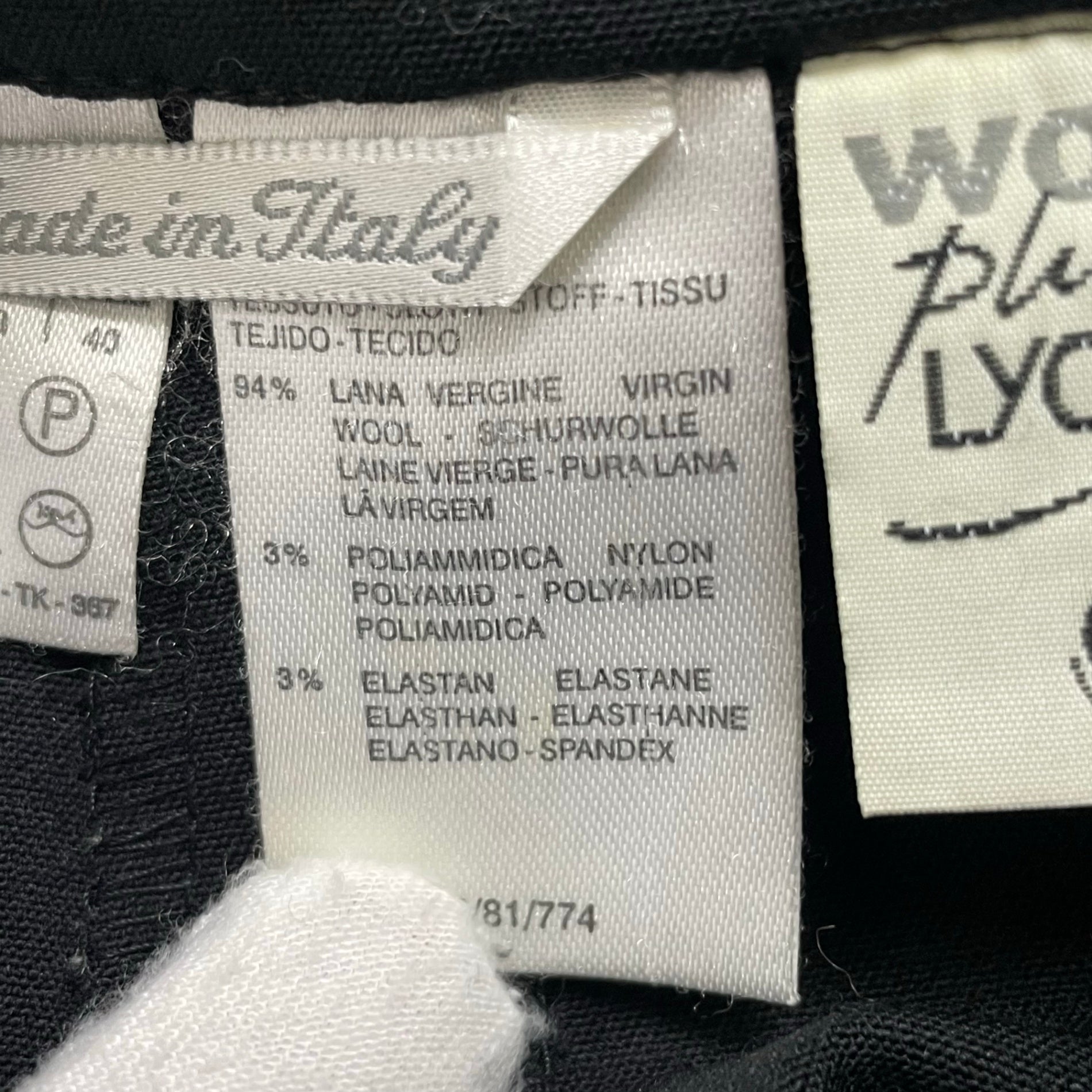 MaxMara INDISPENSABLE / アーカイブ Lycraストレッチストレートパンツ 白タグ SIZE：40