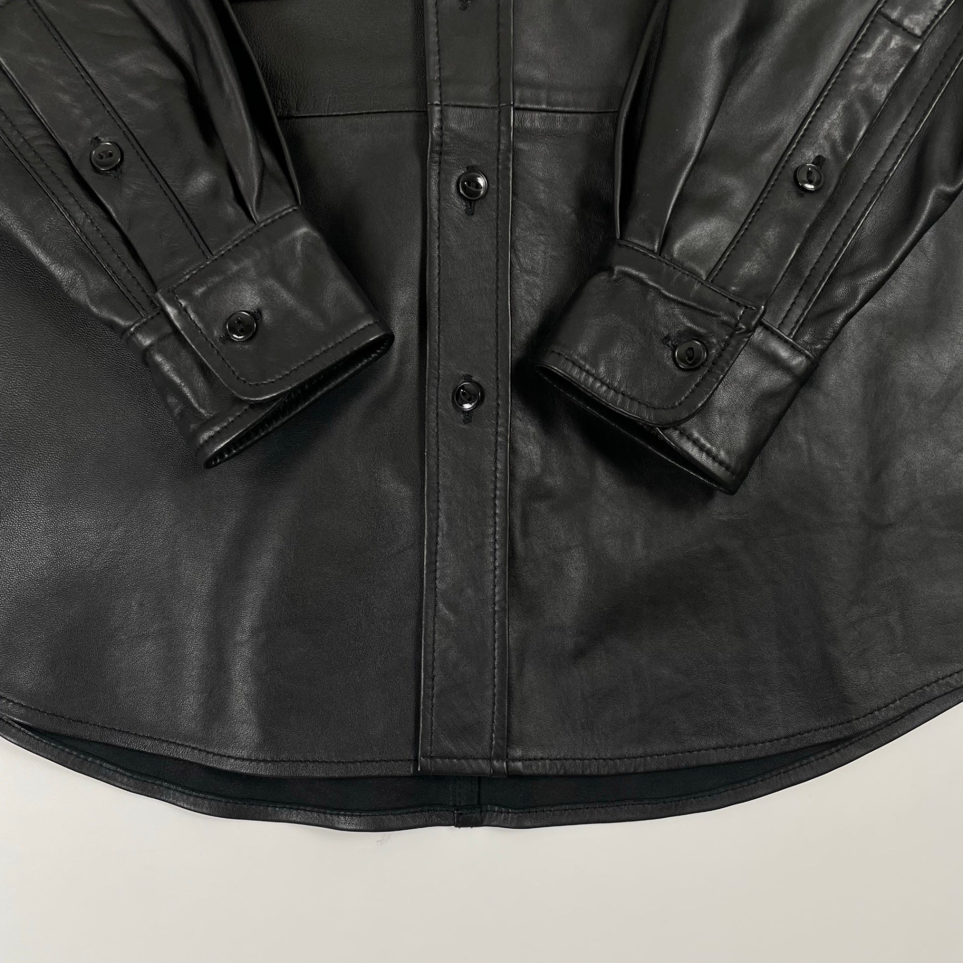 JOURNAL STANDARD TRISECT ジャーナルスタンダード トライセクト / ラムレザーワークシャツ 24年モデル 参考定価：33,000+tax SIZE:S