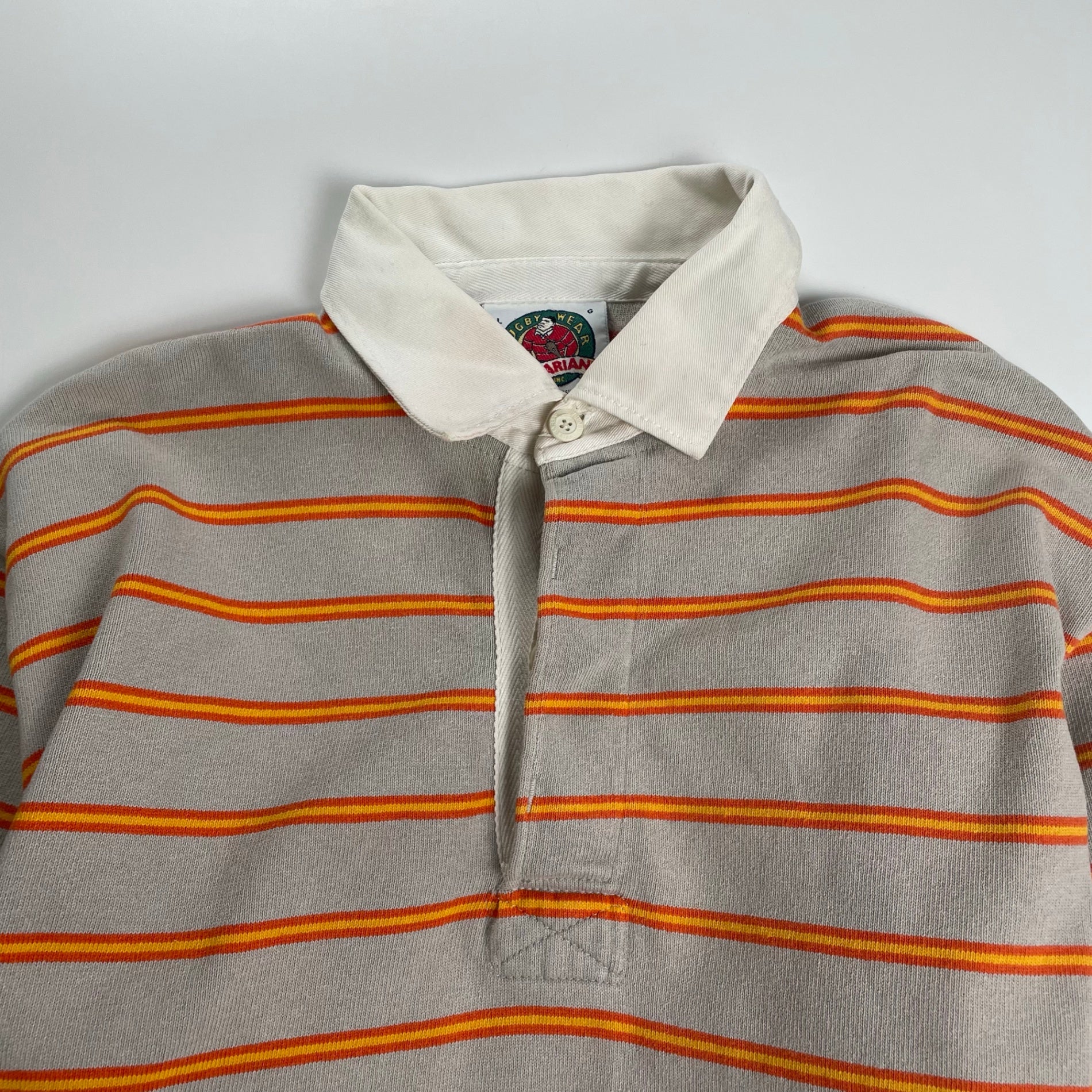 奥田民生コラボ BARBARIAN バーバリアン / ボーダーラガーシャツ 刺繍MIX MADE IN CANADA SIZE:L