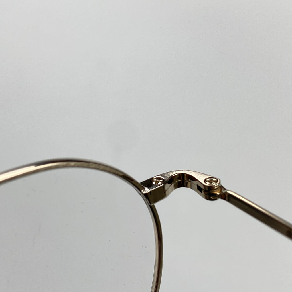 金子眼鏡 「VINTAGE」ライン / パント型 チタン BWG 度なしクリアレンズ  参考定価：40,000+tax