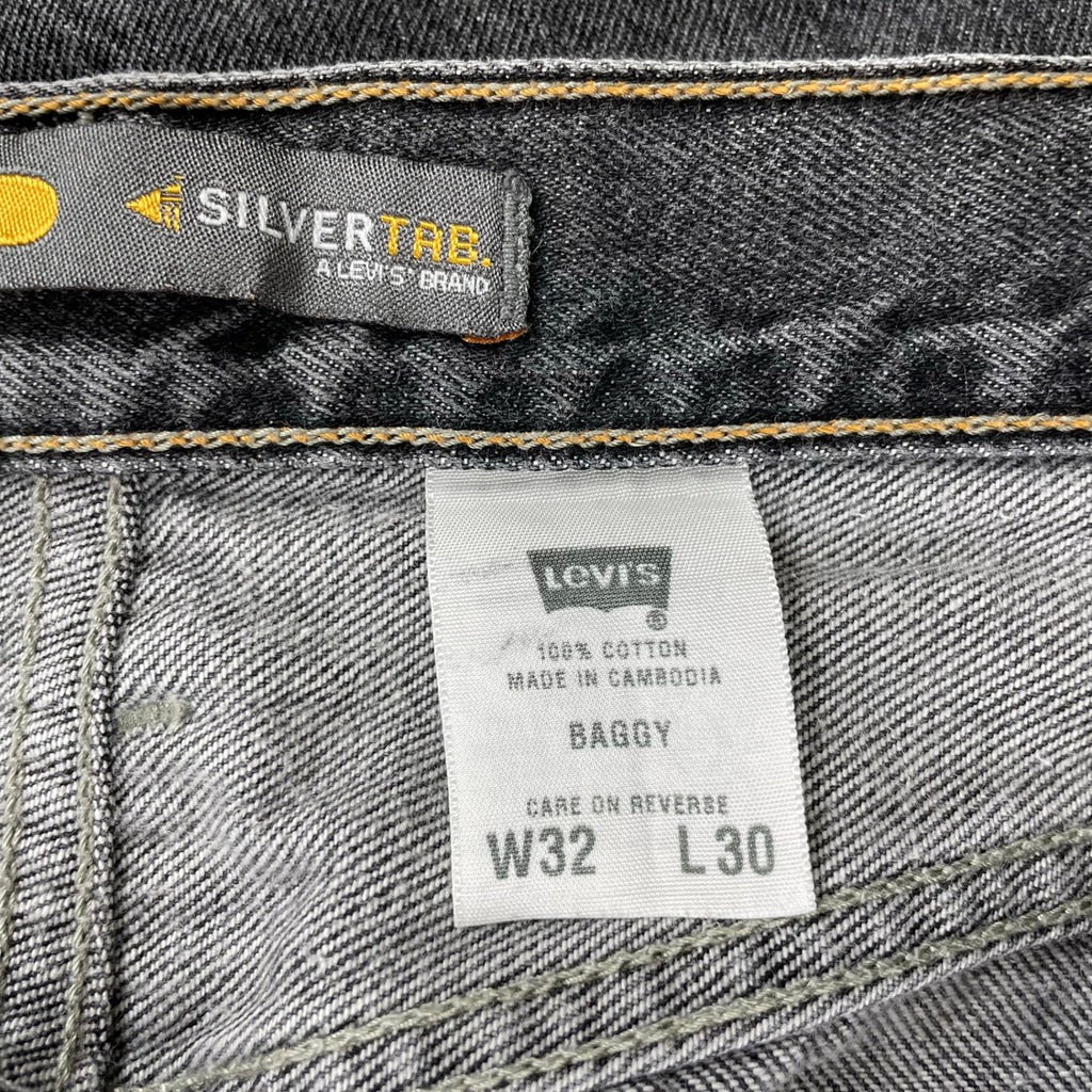 Levi's SILVER TAB リーバイス シルバータブ / 00s 先染め BAGGYデニム ブラック SIZE:W32×L30